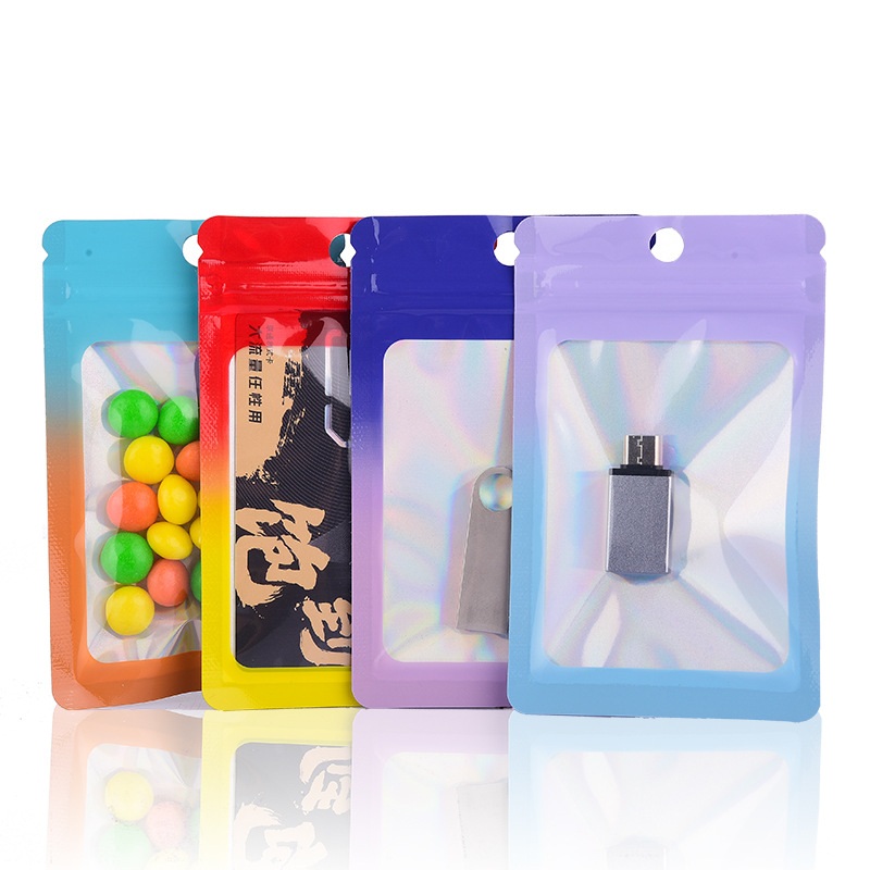 Food Storage In Mylar Bags - 1000 pçs laser cor gradiente ziplock