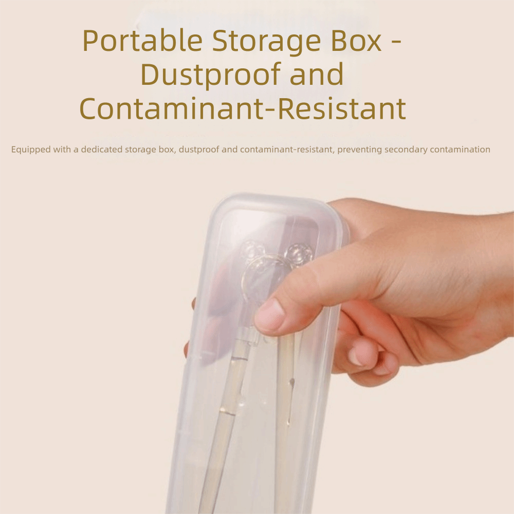 Food Storage Temperature - 2 pçs/set pauzinhos de treinamento antiderrapante