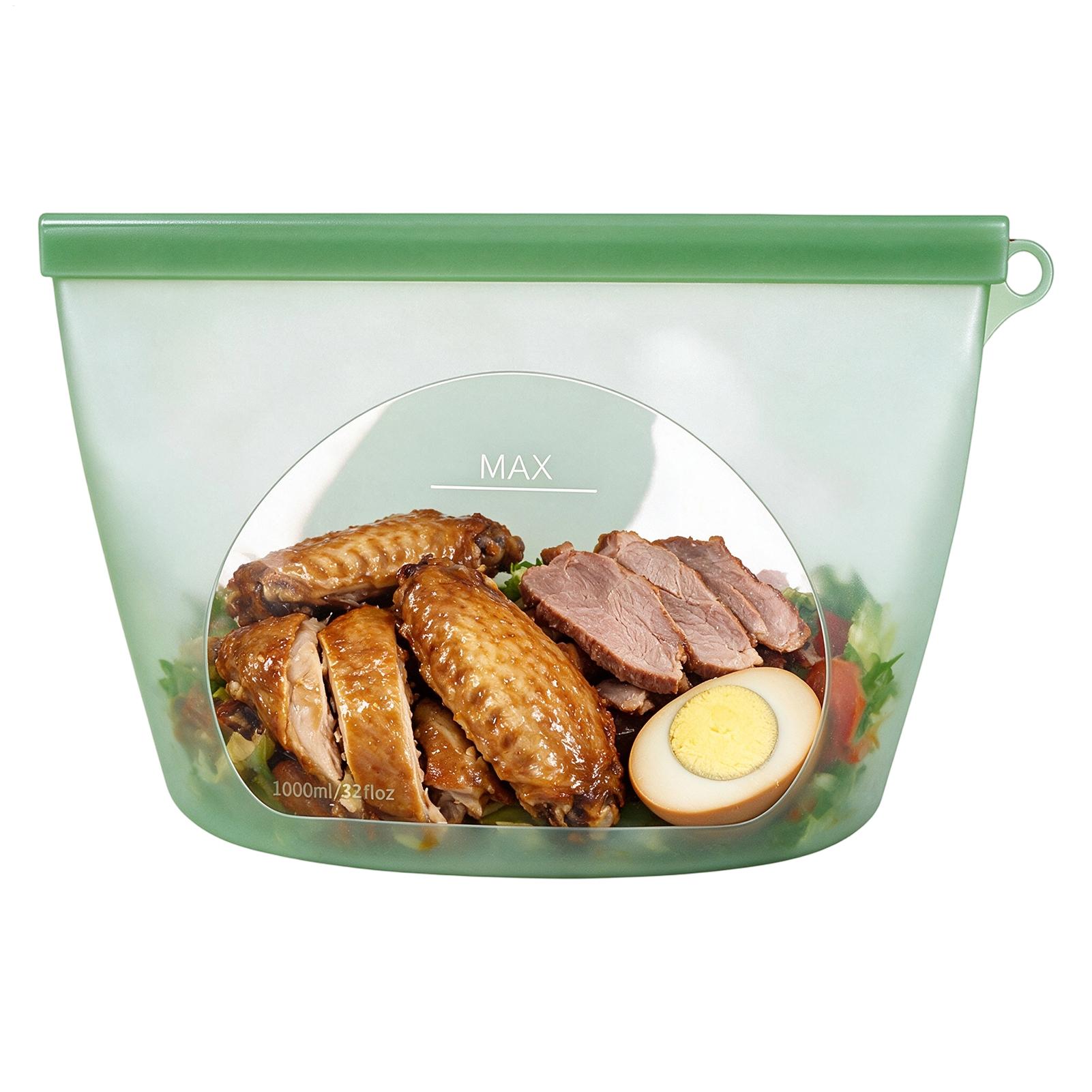 Food Storage Ziploc - Sacos de silicone para armazenamento de
