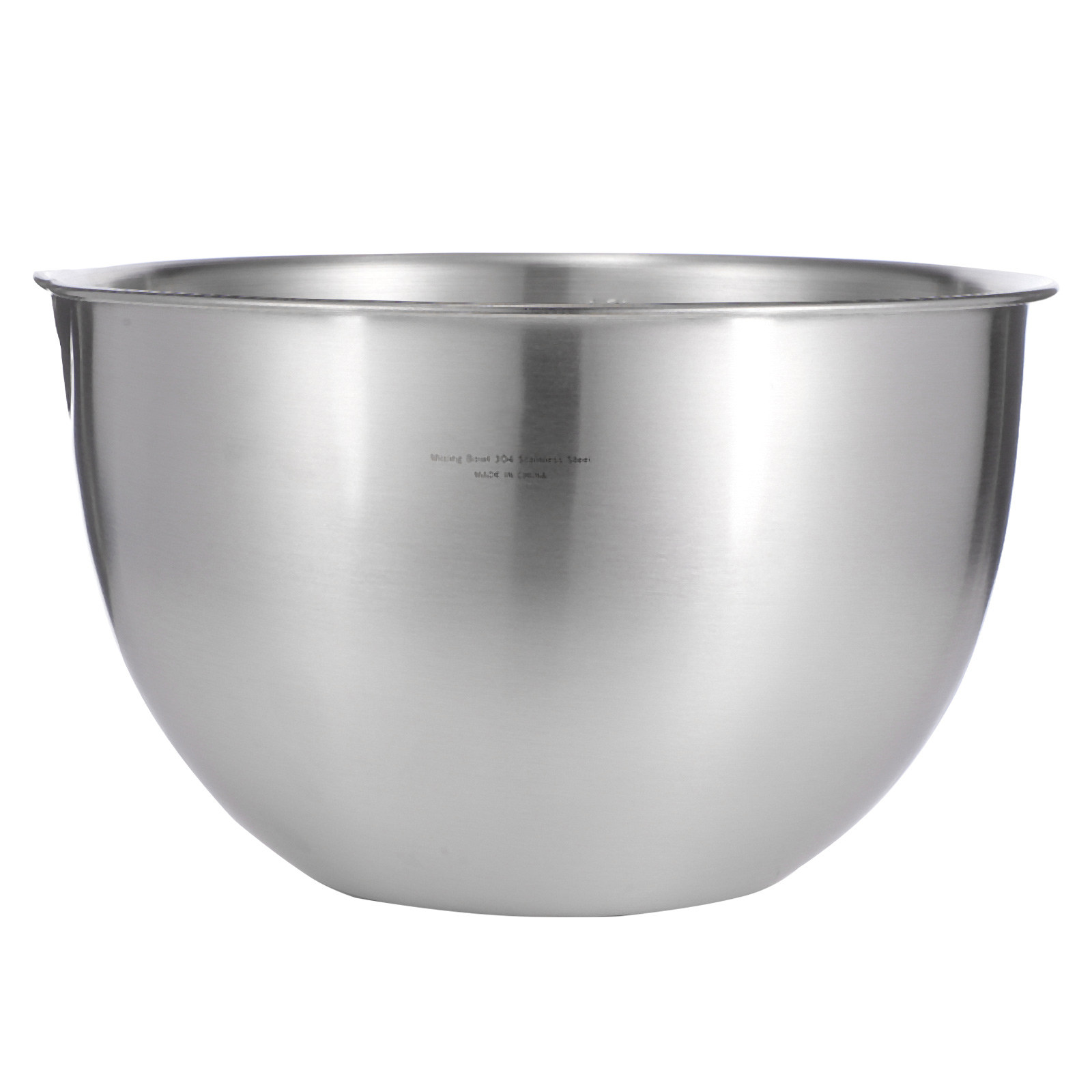 Food Storage In Stainless Steel - Tigela Redonda Profunda de Aço Inoxidável