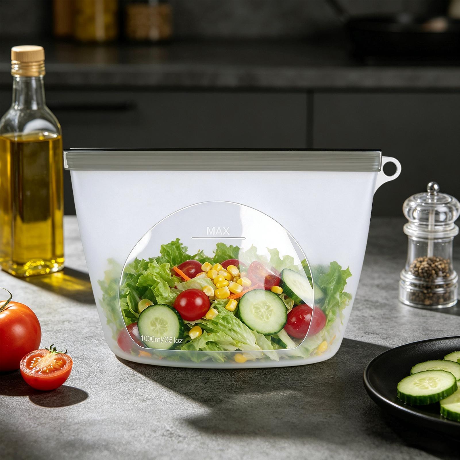 Food Storage Ziploc - Sacos reutilizáveis ​​para armazenamento de alimentos,
