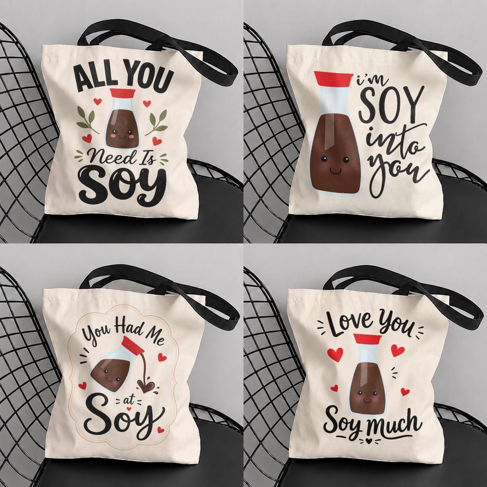 Food Storage Quotes - Soy Food Quote Sacola de Lona