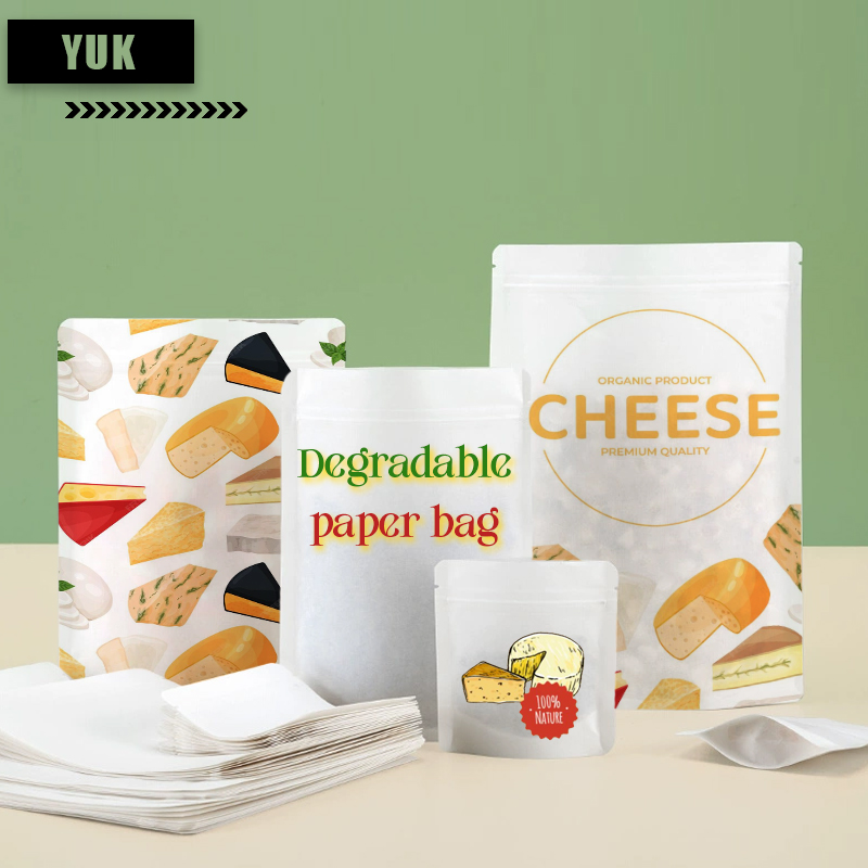Food Storage Plant - Sacos de papel kraft degradáveis personalizados