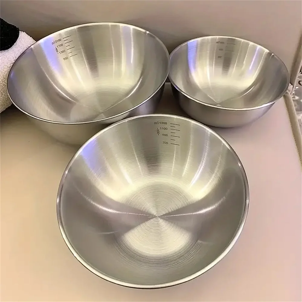 Food Storage In Stainless Steel - Conjunto de Tigelas de Aço Inoxidável