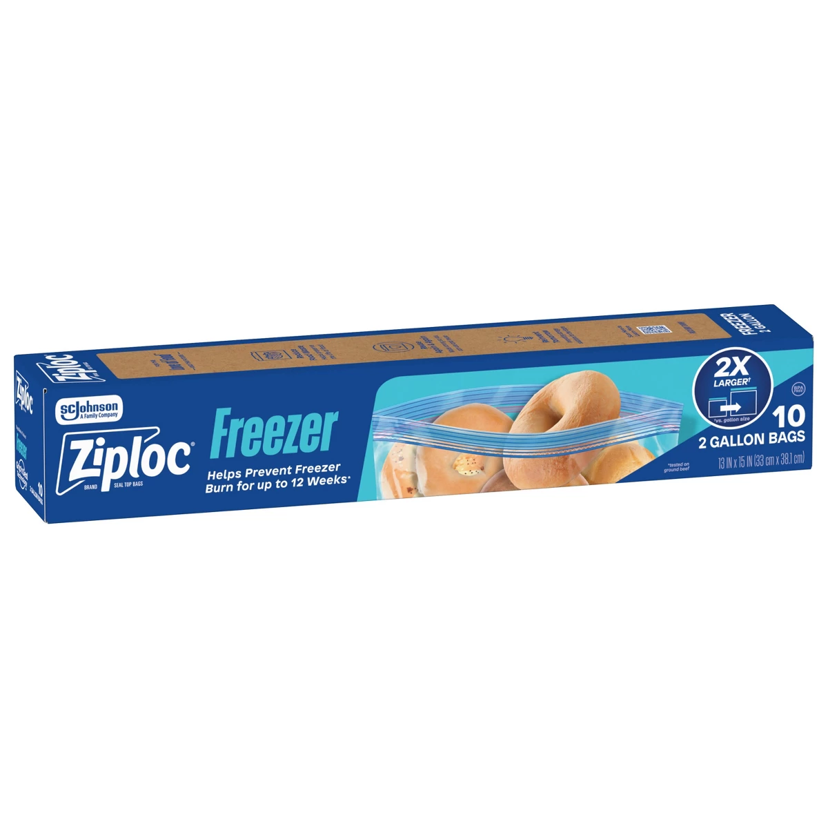 Food Storage Ziploc - Sacos Ziploc de Dois Galões para