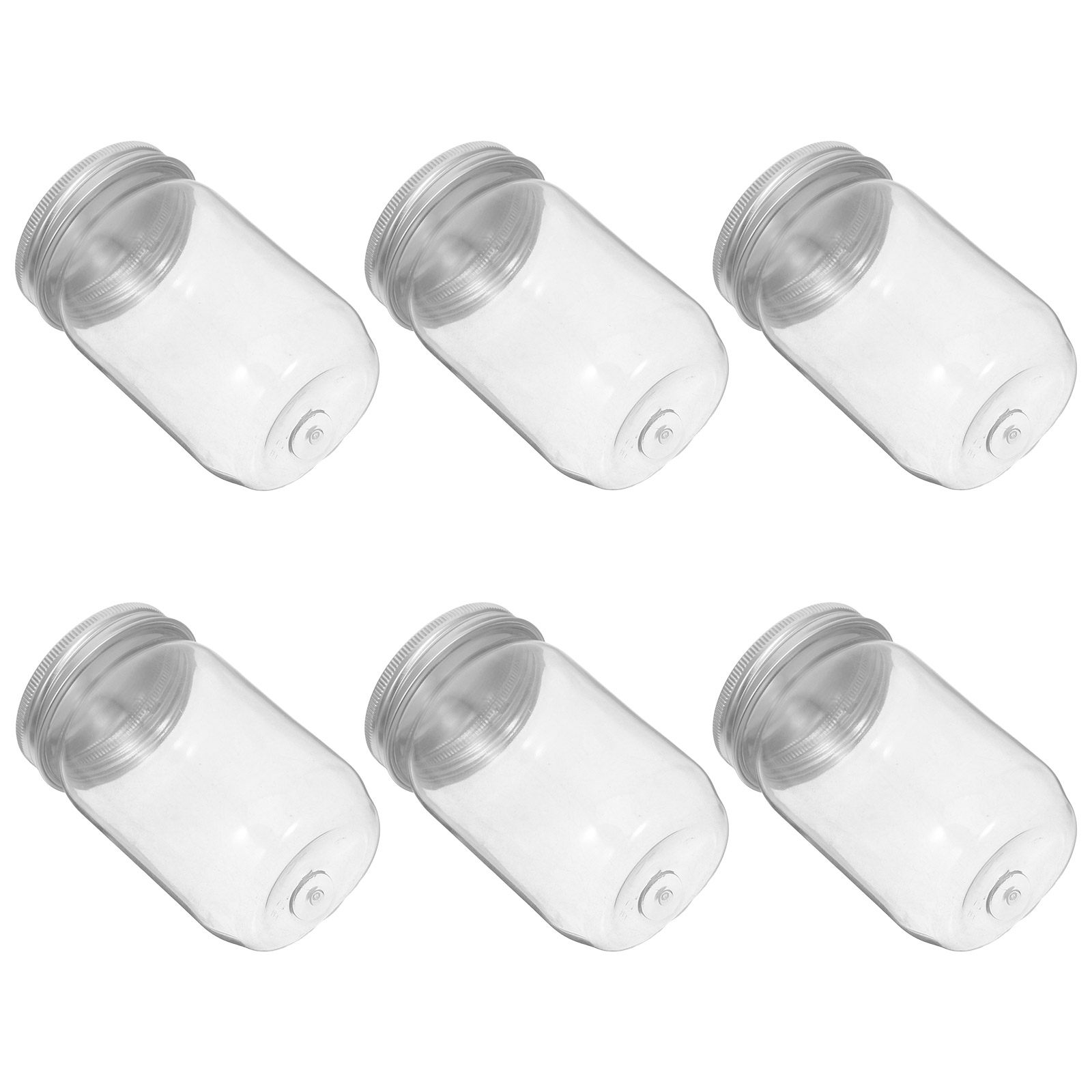 Food Storage Containers With Lids - Conjunto de 6 Frascos de Plástico