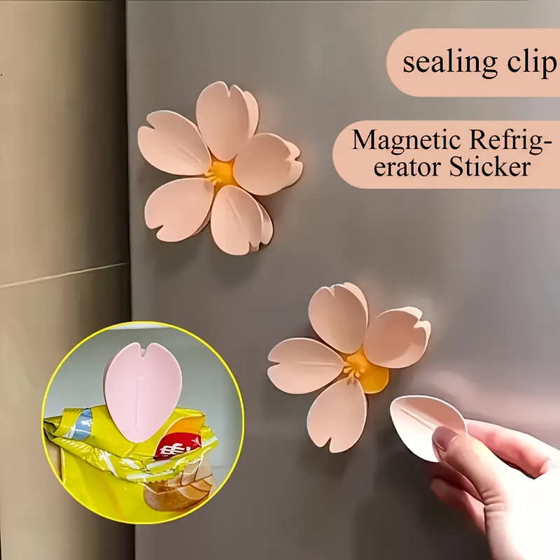 Food Storage Plant - Sakura clipe magnético criativo gadget de