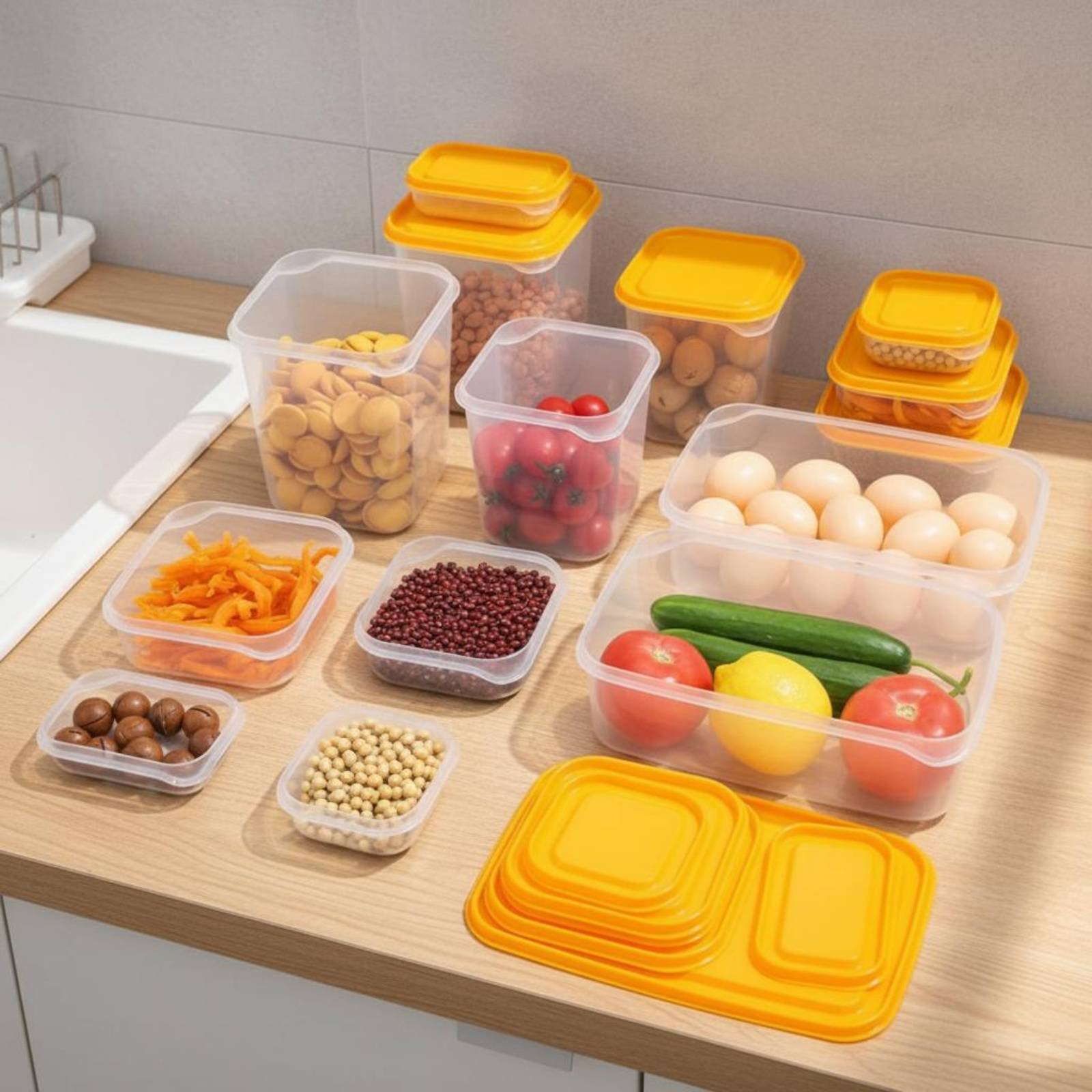 Conjunto de 17 Caixas de Armaz - Food Storage Containers With Lids avaliação e preço