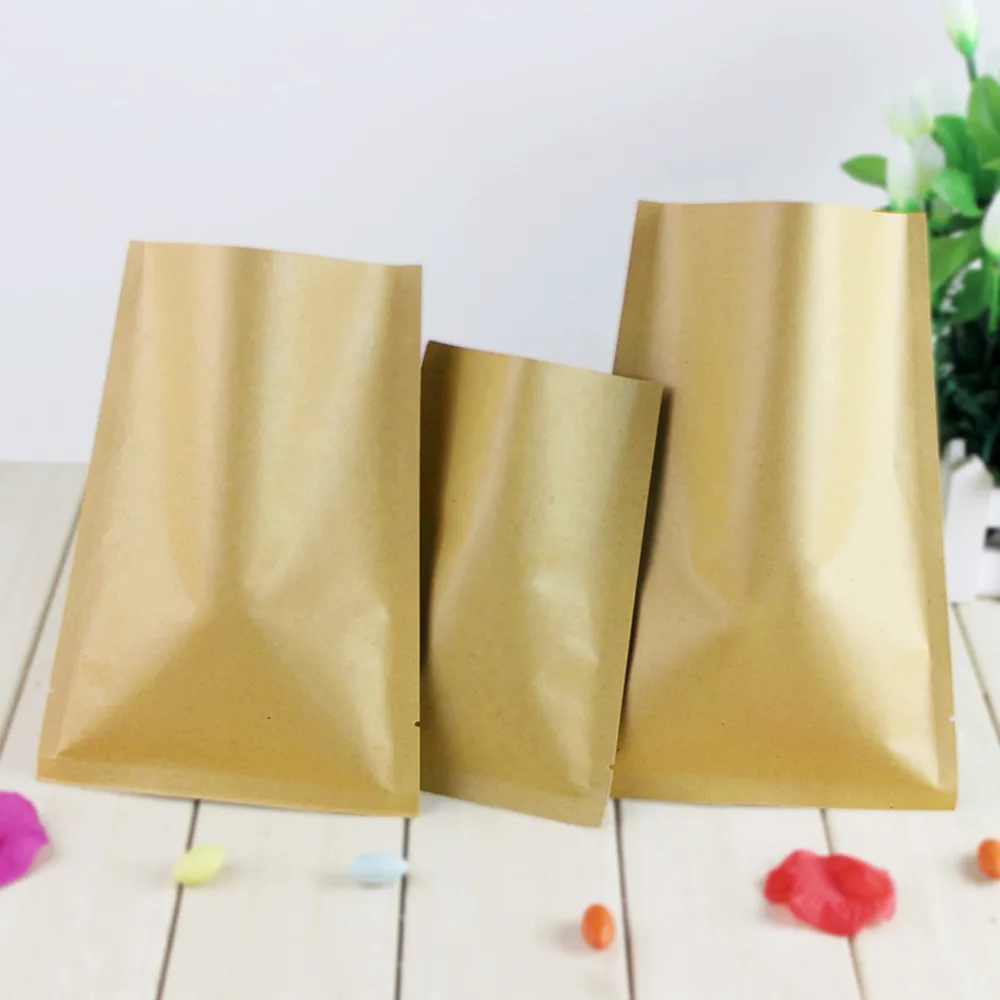 8*12cm aberto superior marrom  - Food Storage In Mylar Bags avaliação e preço