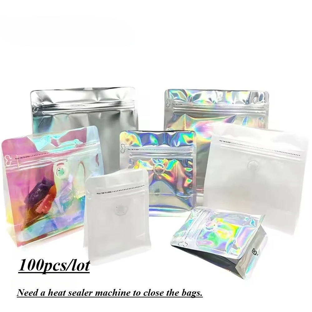 100 Sacos de Café Holográficos - Food Storage In Mylar Bags avaliação e preço