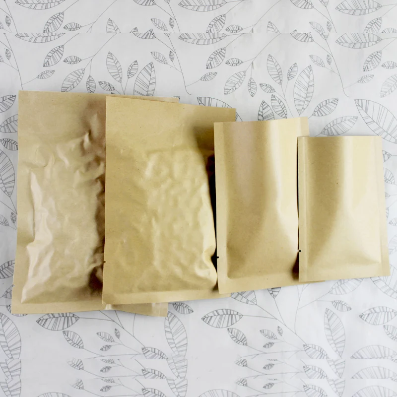 8*12cm aberto superior marrom  - Food Storage In Mylar Bags avaliação e preço