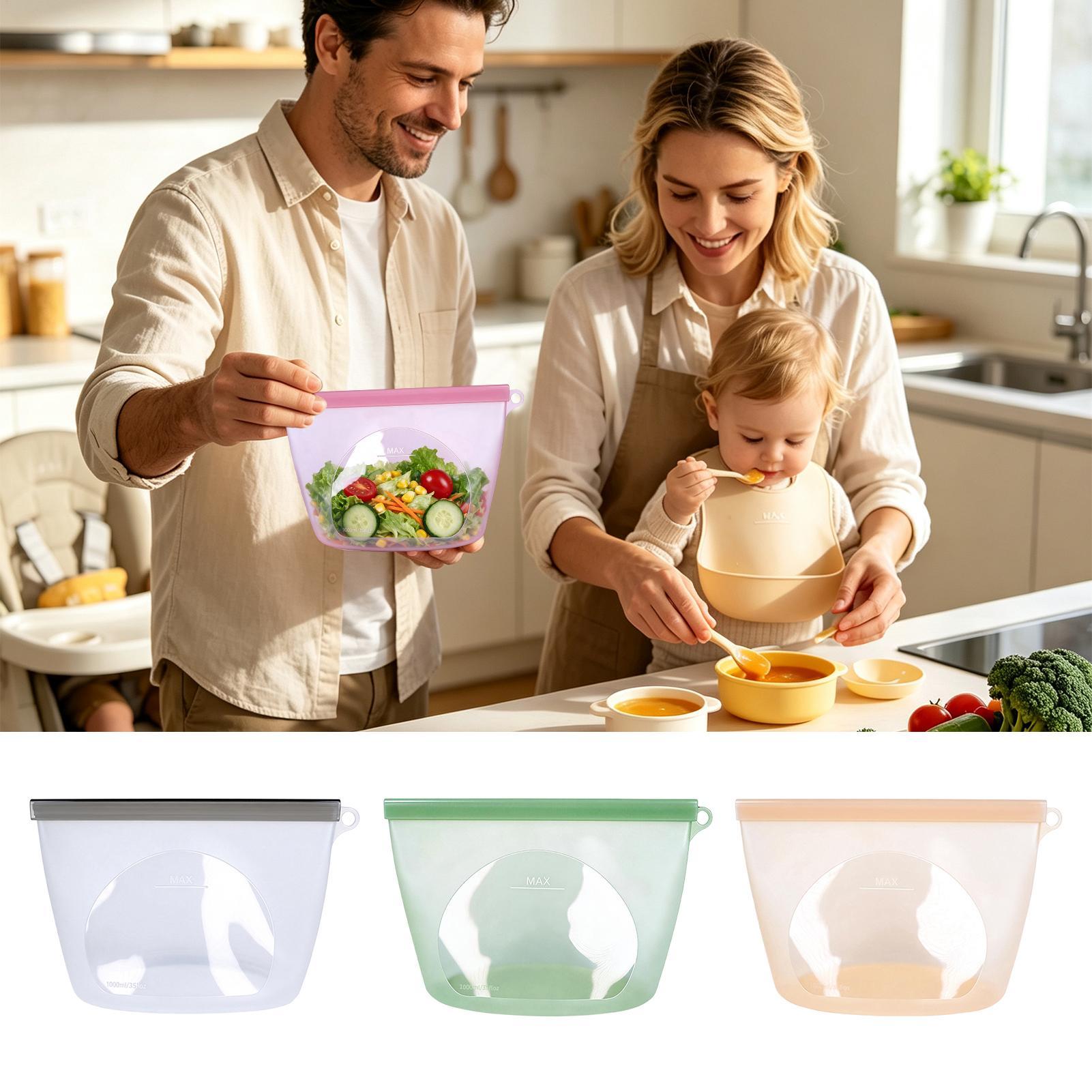 Sacos de silicone para armazen - Food Storage Ziploc avaliação e preço