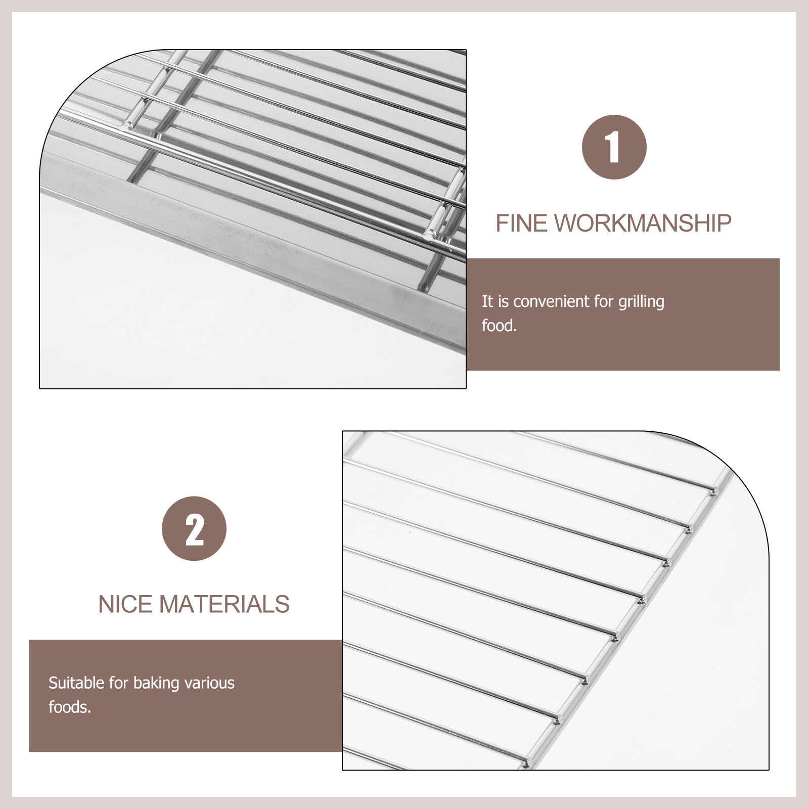 1 Conjunto de Grelha de Arame  - Food Storage In Stainless Steel avaliação e preço