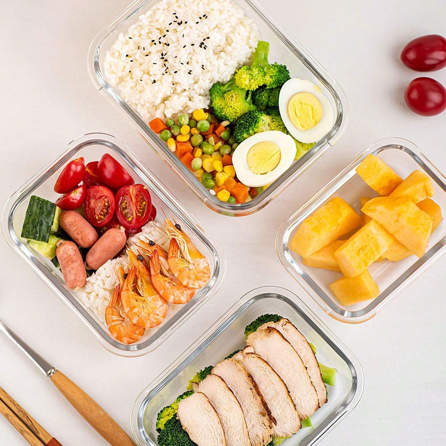 Conjunto de 10 Recipientes de  - Food Storage Containers With Lids avaliação e preço