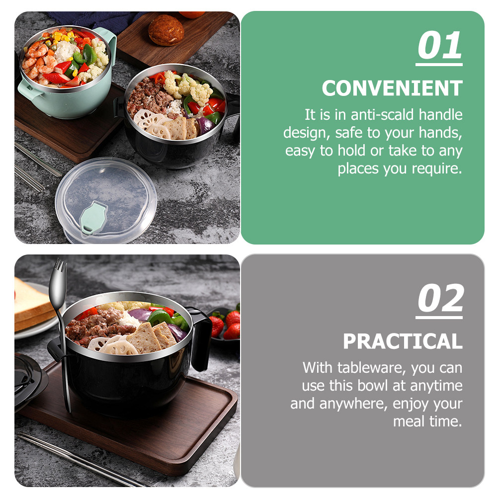 1 Conjunto de Tigela de Arroz  - Food Storage In Stainless Steel avaliação e preço