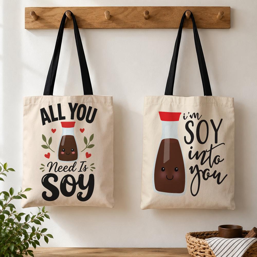 Soy Food Quote Sacola de Lona  - Food Storage Quotes avaliação e preço