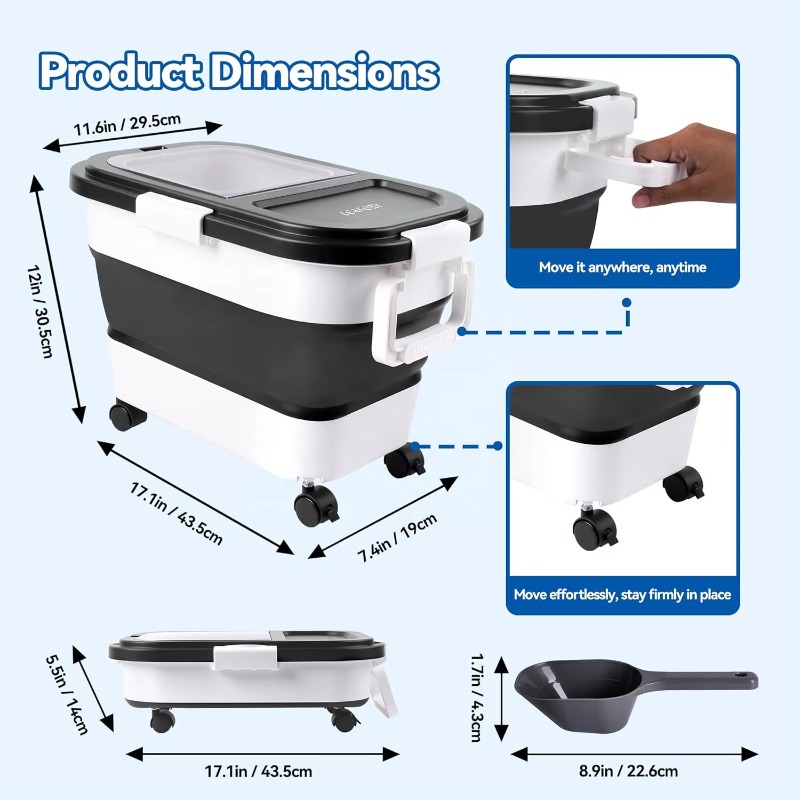 Container de Armazenamento de  - Food Storage Dog avaliação e preço