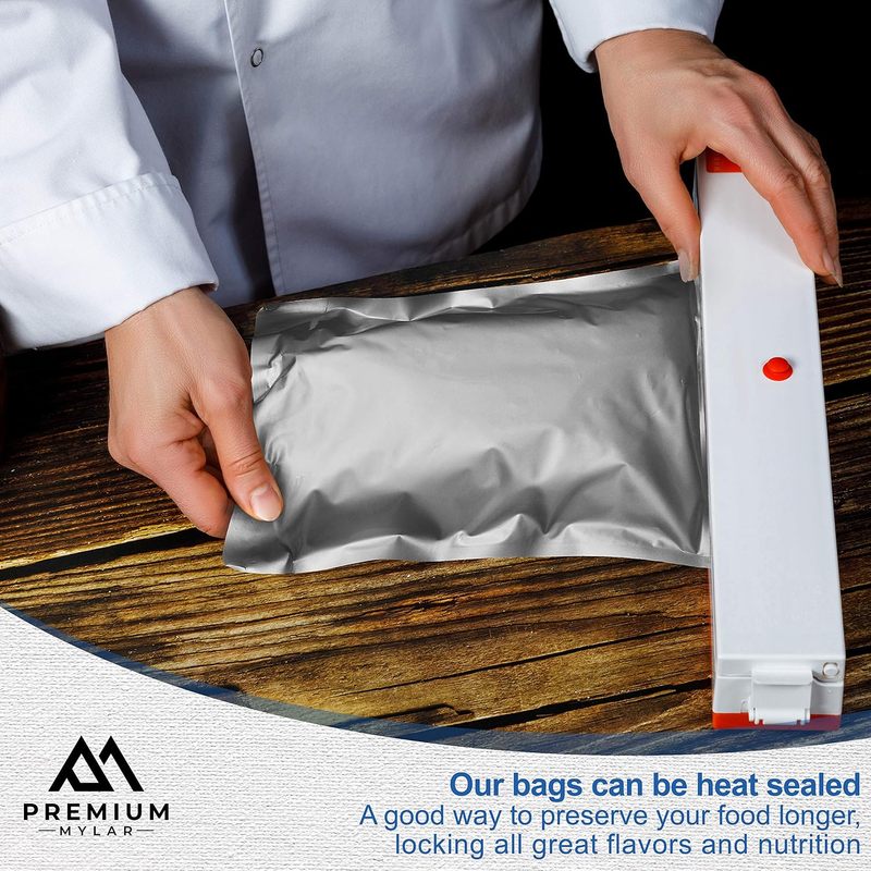 25 Sacos Mylar - Sacos Mylar S - Food Storage In Mylar Bags avaliação e preço