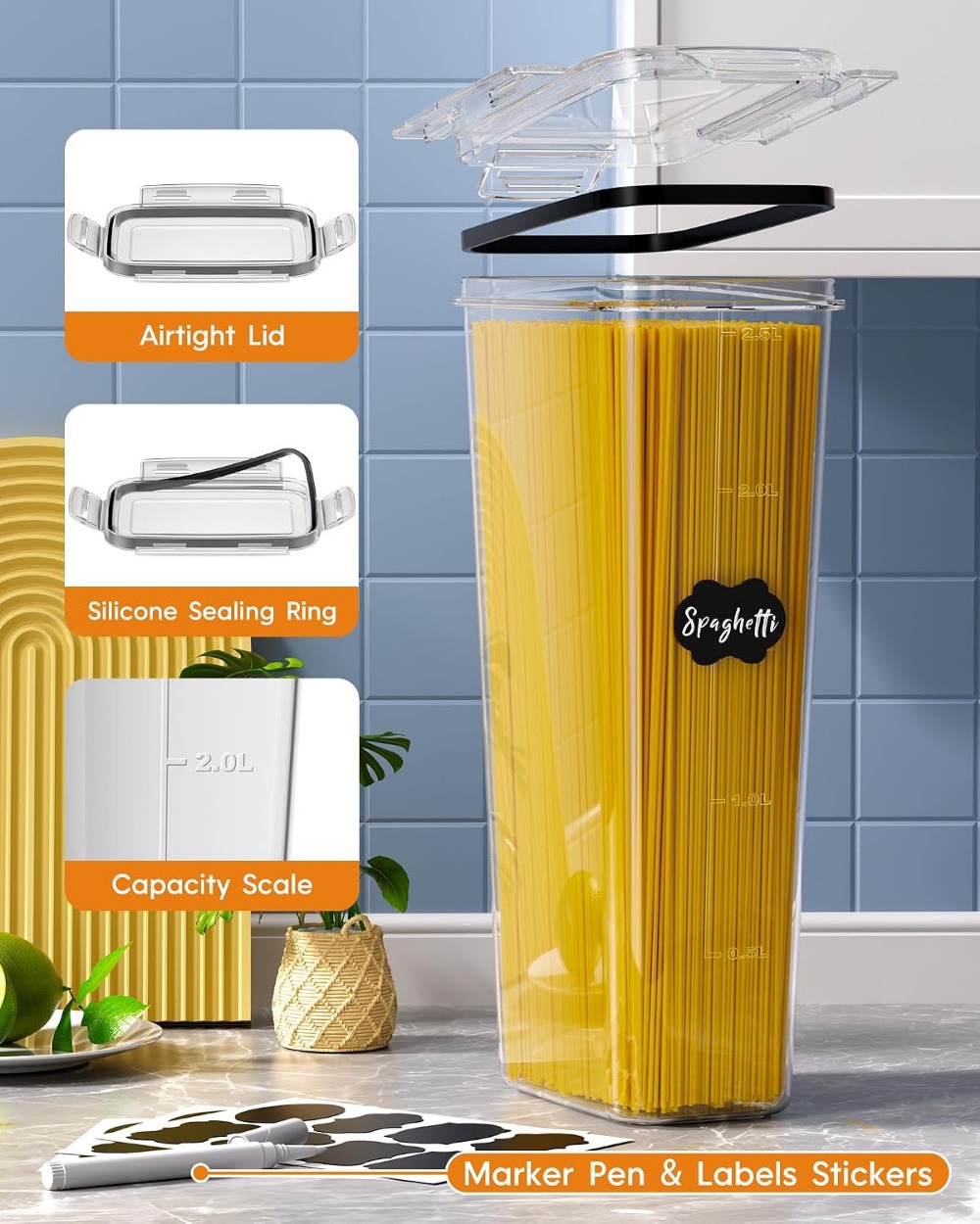 24 PCS Recipientes de Armazena - Food Storage Containers With Lids avaliação e preço