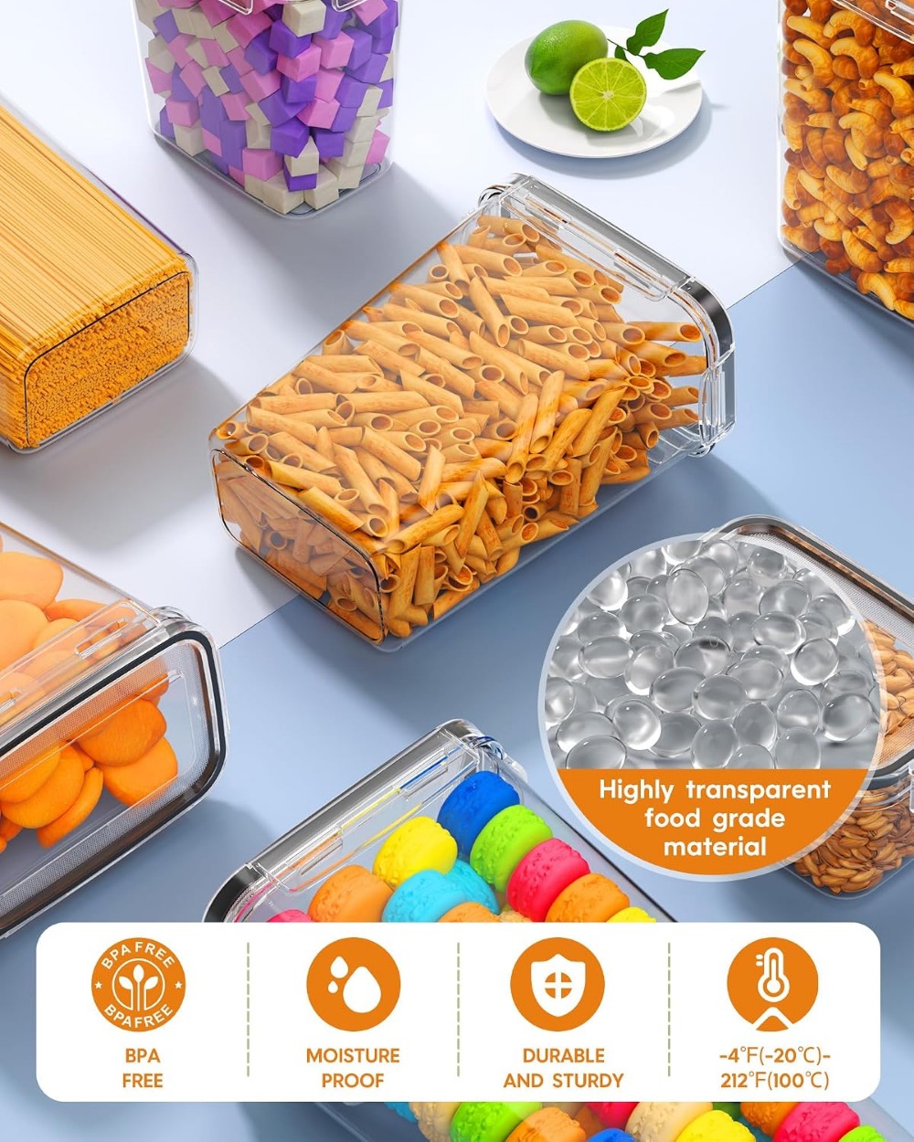 24 PCS Recipientes de Armazena - Food Storage Containers With Lids avaliação e preço