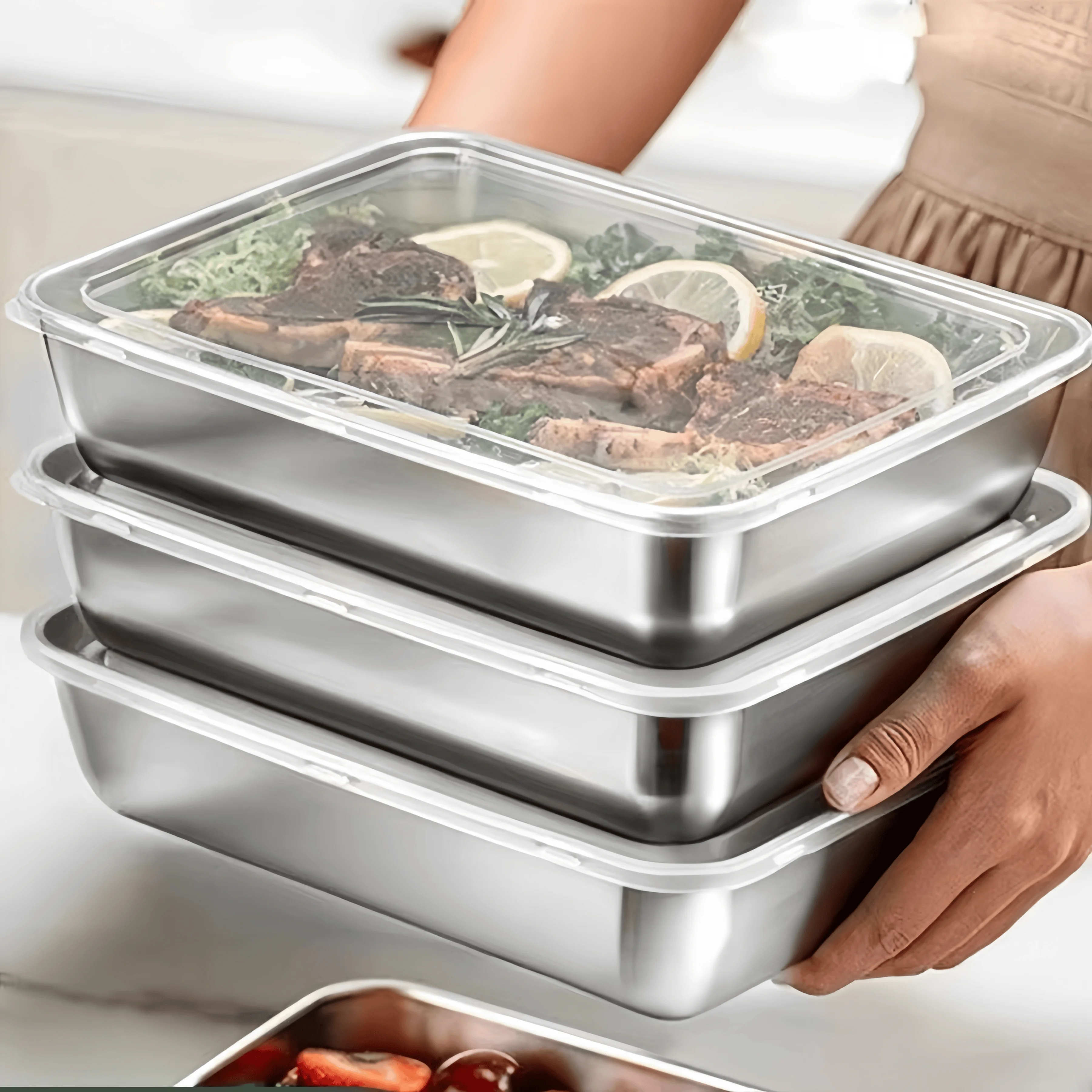 Caixa de Almoço Selada em Aço  - Food Storage In Stainless Steel avaliação e preço